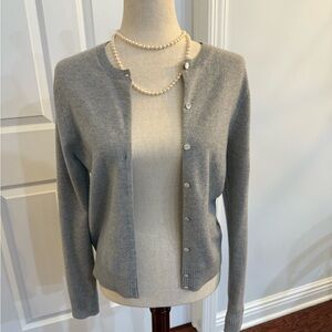 J. Crew Classic Gray Cashmere Women's Cardigan
